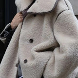 Fleece Lapel Short Jacket