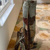 3D Printed Streetwear Baggy Jeans