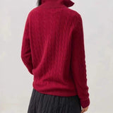 Cable Knit Half Zip Sweater