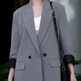 Double Breasted Casual Blazer