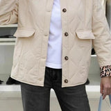 Patchwork Leopard Print Relaxed Jacket