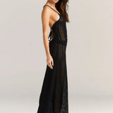Cut-Out Knitwear Dress - Floral