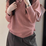 Slouchy Polo Style Sweater