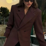 Double Breasted Slim Fit Blazer