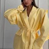 Elegant Turn-down Collar Blazer