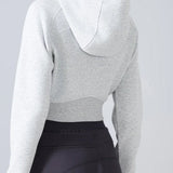 Cropped Fleece Workout Jacket