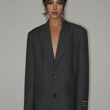 Retro Loose V-Neck Blazer