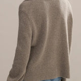 Loose Fit V Neck Knit Sweater