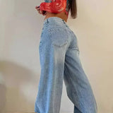Retro High Waist Wide-Leg Jeans