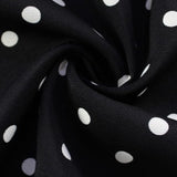 Polka Dot Print Strapless Backless Bodycon Maxi Dress