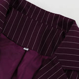 Elegant Long Sleeve Stripe Blazer