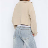 Zip Neck Knit Sweater