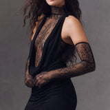 Sexy Cut Out Bodycon Maxi Dress