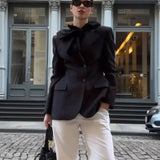 Elegant Fitted Single-Button Blazer