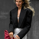 Retro Stripe Slim Fit Blazer