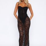 In The Atmosphere Lace Dress Black