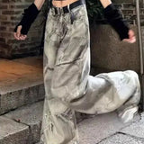 Punk Loose Fit Washed Jeans