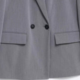 Double Breasted Casual Blazer