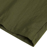 Beach Linen Shorts 3/4 Sweatpants Capri Pants Elastic Waist Cropped Harem Pants