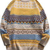 Ladies Autumn/Winter Retro Striped Sweater