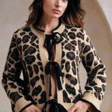 Loose Fit Leopard Print Sweater