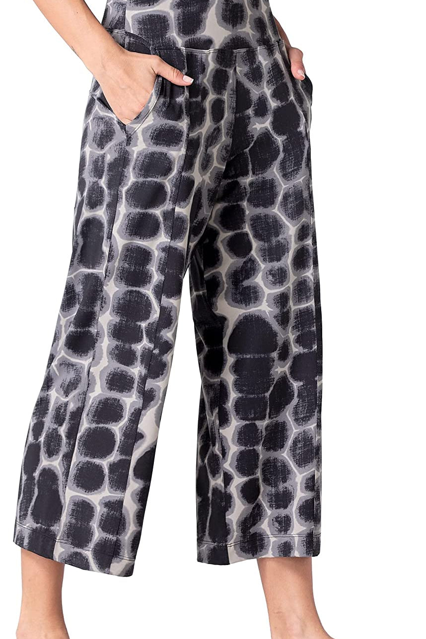 Lounge Yoga Capris Pants Bootleg Tummy Control High Waist Workout Flare Crop Pants