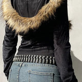 Gothic Velvet Streetwear Hoodie