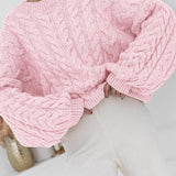 Vintage Chunky Knit Cable Sweater