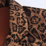 Leopard Print Trench Style Overcoat