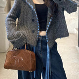 Handmade Knit Cardigan Sweater