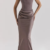 Strapless Backless Ruched Party Dress