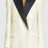 Double Breasted Colorblock Blazer