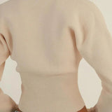 Slim Fit Knit Patchwork Cardigan