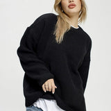 Loose Fit Pullover Knit Sweater