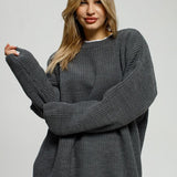 Loose Fit Pullover Knit Sweater