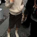 Thick Turtleneck Knit Sweater