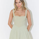 Yade | High-Waisted Midi Dress
