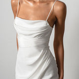 Satin Backless Cami Light Party Dress