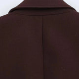 Elegant Chic Shrug Pocket Blazer