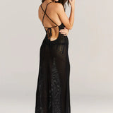 Cut-Out Knitwear Dress - Floral