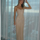 Jenna - Shimmer Fishtail Maxi Dress