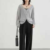 Lightweight V-Neck Knit Cardigan