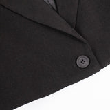 Mini Skirt with Lapel Blazer Two Piece Set