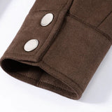 Single-Breasted Suede Jacket