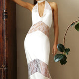 Vintage Lace Long Evening Boho Dress