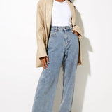 Single-Breasted PU Blazer