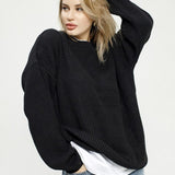 Loose Fit Pullover Knit Sweater