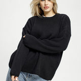Loose Fit Pullover Knit Sweater