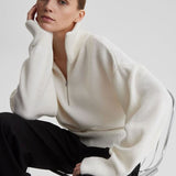 Cozy Half Zip Knit Sweater