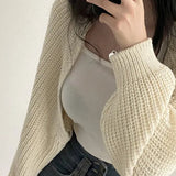 Elegant Knit Batwing Cardigan
